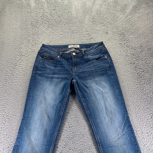Maurices Jeans Womens 29x29 Blue Cotton Denim Skinny Leg Faded Stretch Workwear - Picture 2 of 12